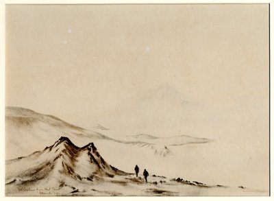 Monte Erebus desde Hut Point de Edward Adrian Wilson