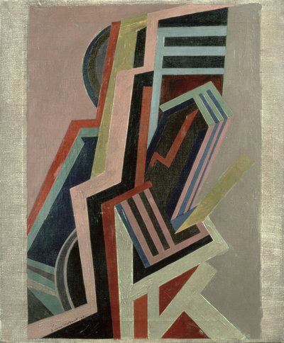 Composición abstracta (óleo sobre lienzo) de Edward Alexander Wadsworth