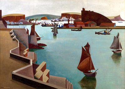 The Cattewater, Plymouth Sound de Edward Alexander Wadsworth