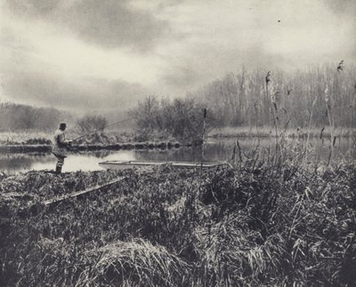 Una tarde de enero en el Test (foto b/n) de Edward Alfred Barton