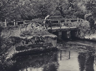 En Burcombe en el Nadder (foto en blanco y negro) de Edward Alfred Barton