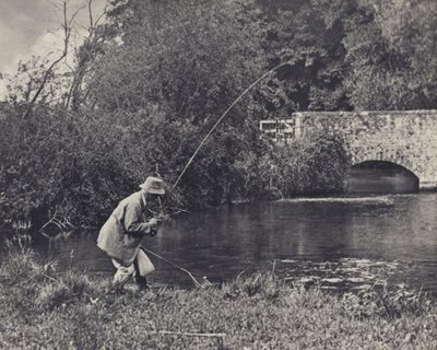 Bajo el puente de Leverton (foto en blanco y negro) de Edward Alfred Barton