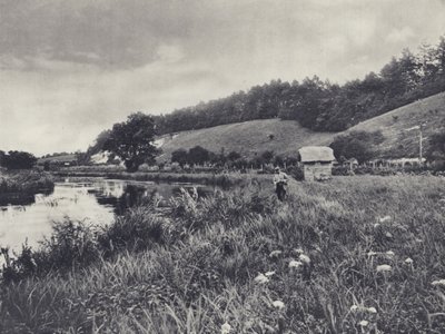 En la prueba intermedia (foto en blanco y negro) de Edward Alfred Barton