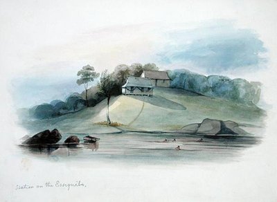 Estación en el Essiquibo, Guayana Británica, c.1840 de Edward Angelo Goodall