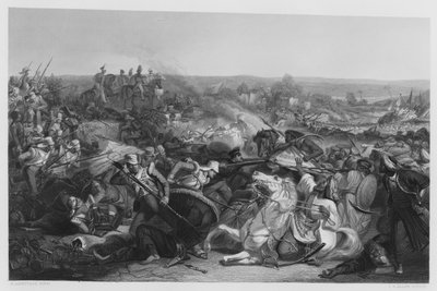 La batalla de Meeanee (grabado) de Edward Armitage