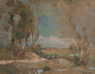 Puertas de Fens, Suffolk de Edward Arthur Walton
