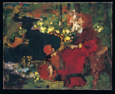 Un estanque en el bosque de Edward Atkinson Hornel