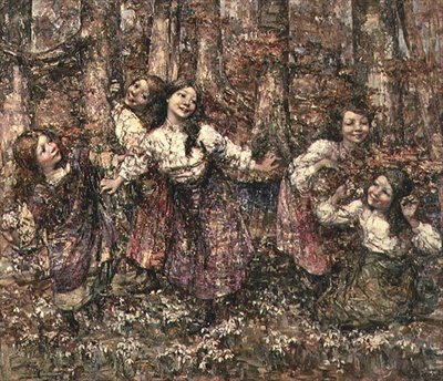 Doncellas de febrero de Edward Atkinson Hornel