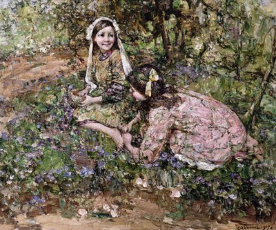 En medio del lino de hadas de Edward Atkinson Hornel
