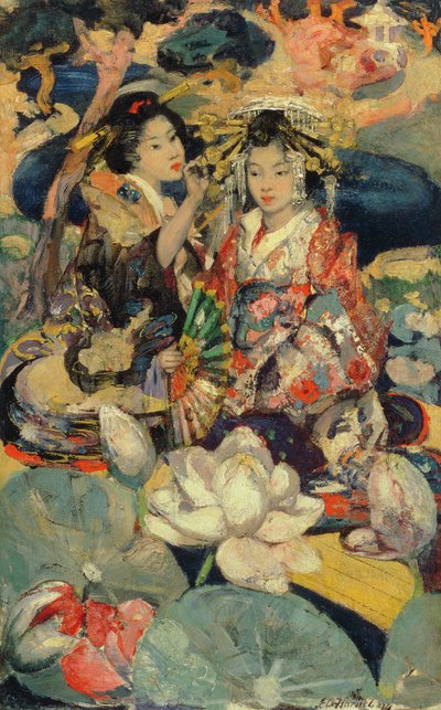La flor de loto de Edward Atkinson Hornel