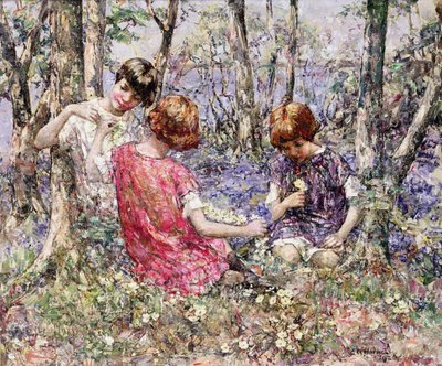 La cadena de prímulas de Edward Atkinson Hornel