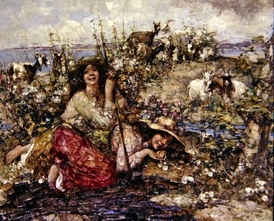 Donde cantan las alondras y llaman las aves marinas de Edward Atkinson Hornel