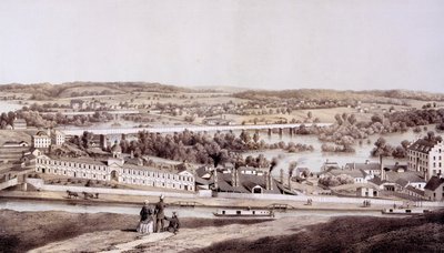 Vista desde la colina de Gamble, Richmond, Virginia, de 