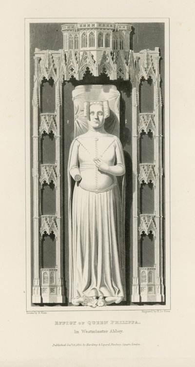 Efigie de la Reina Felipa de Edward Blore