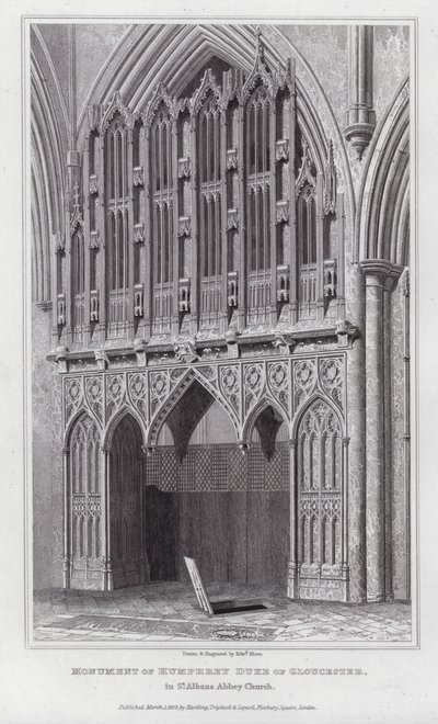 Monumento de Humphrey Duque de Gloucester, en la Iglesia de la Abadía de St Albans de Edward Blore