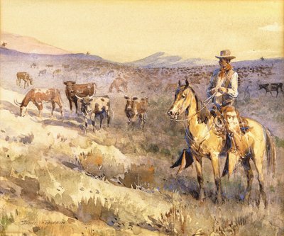 Ganado pastando de Edward Borein