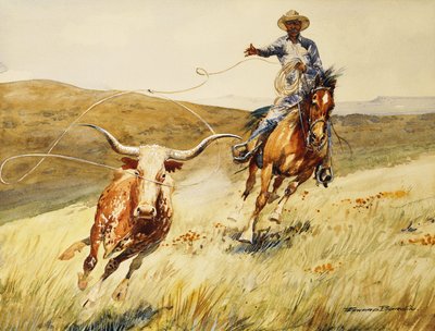 Lazando un Novillo de Edward Borein