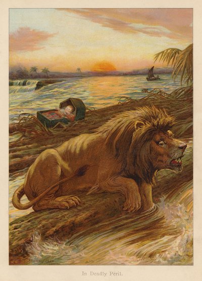 En peligro mortal (litografía en color) de Edward Brice Montefiore