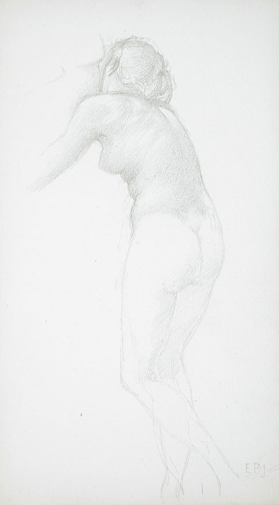 Desnudo femenino visto desde atrás de Edward Burne-Jones