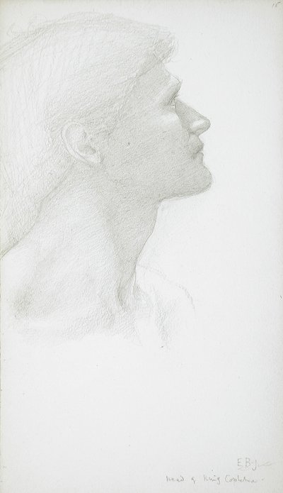 Cabeza de un hombre de Edward Burne-Jones