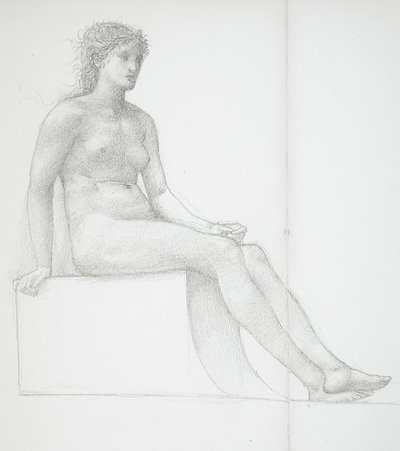 Piernas de una mujer desnuda de Edward Burne-Jones