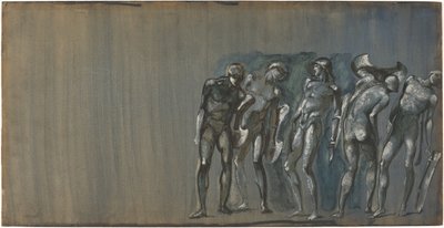 Fineo y sus cortesanos convertidos en piedra de Edward Burne-Jones