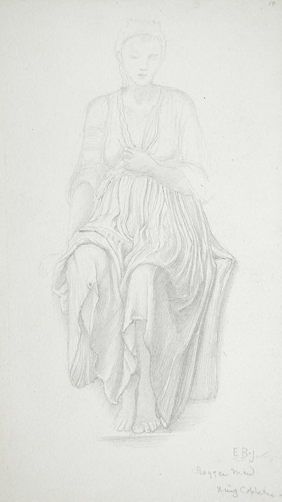 Mujer sentada de Edward Burne-Jones