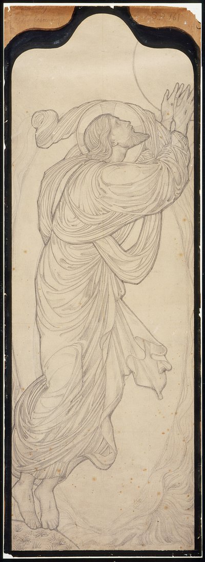 Estudio de Cristo para «La Ascensión» de Edward Burne-Jones