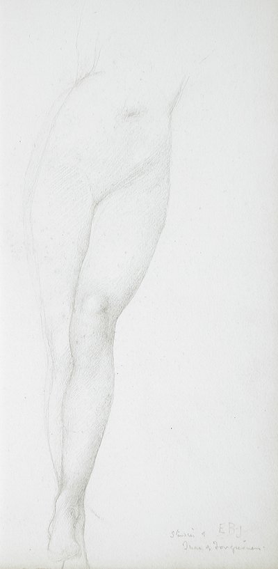 Estudio de las piernas femeninas de Edward Burne-Jones