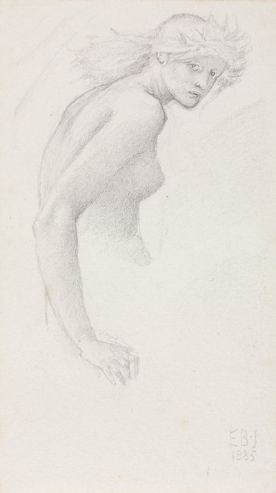 Estudio de una Figura Femenina de Edward Burne-Jones
