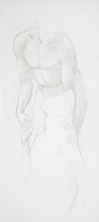 Dos desnudos masculinos de Edward Burne-Jones