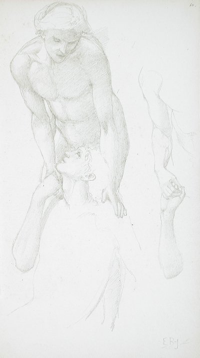 Dos desnudos masculinos de Edward Burne-Jones