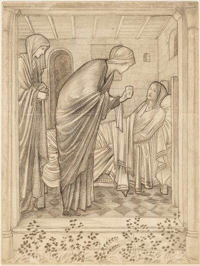 Visitar a los enfermos de Edward Burne-Jones