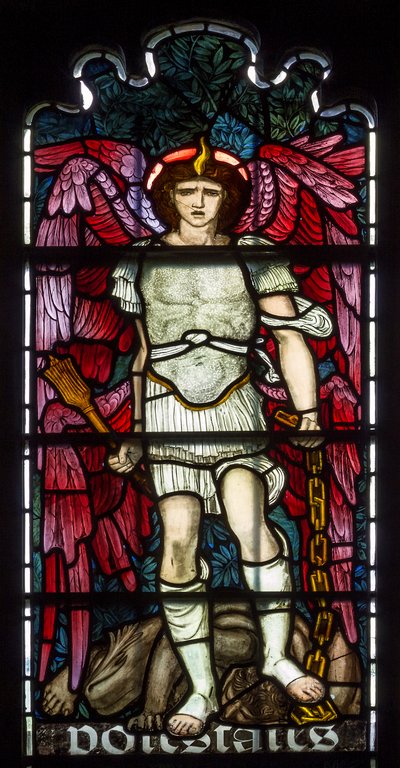 Cambridge, Capilla del Jesus College, Morris & Co., Edward Burne-Jones, Potestates, 1873 de Edward Burne Jones
