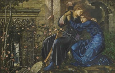 Amor entre las ruinas, 1870-1873 de Edward Burne Jones