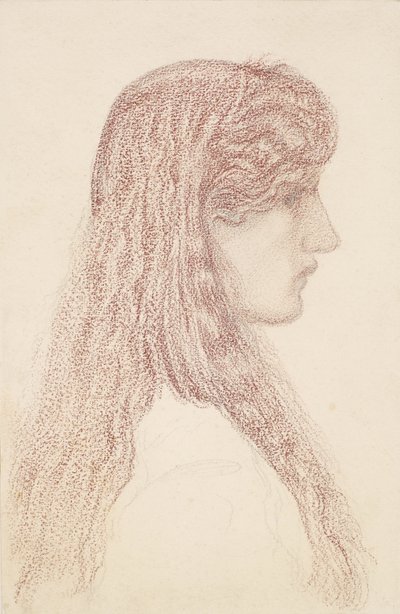 Maria Zambaco - Estudio de Perfil de Edward Burne Jones