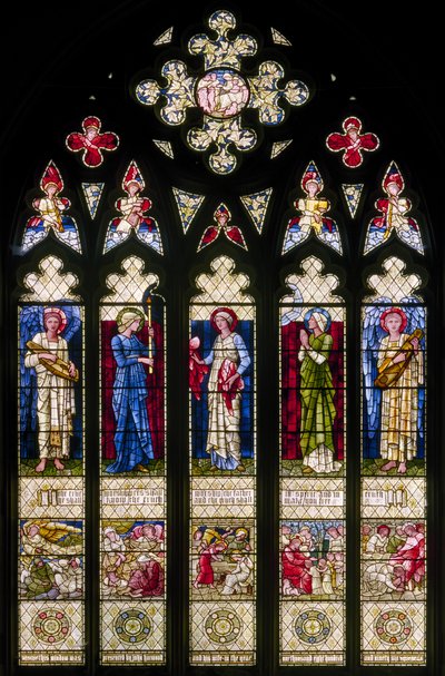 Oxford Harris Manchester College, Morris & Co., Edward Burne-Jones, Ventana oeste, 1896 de Edward Burne Jones