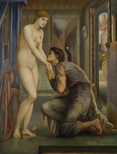 Pigmalión y la Imagen - El Alma Alcanza de Edward Burne Jones