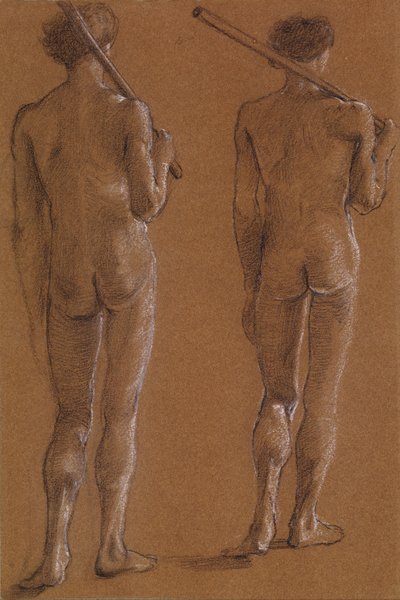Serie de San Jorge - Desnudo masculino - Estudios de dos soldados para 