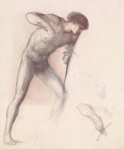 Serie de San Jorge - Desnudo masculino - Estudio de San Jorge para 