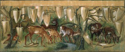 Estudio para los Tapices del Santo Grial de Edward Burne Jones