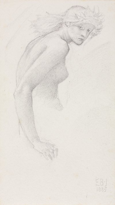 Estudio de una Figura Femenina de Edward Burne Jones