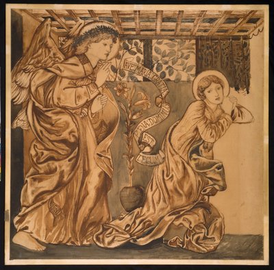 La Anunciación de Edward Burne Jones