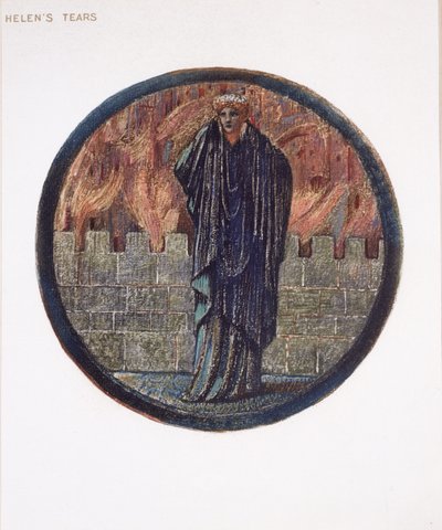 El libro de las flores: XXV. Lágrimas de Helena, 1905 de Edward Burne Jones