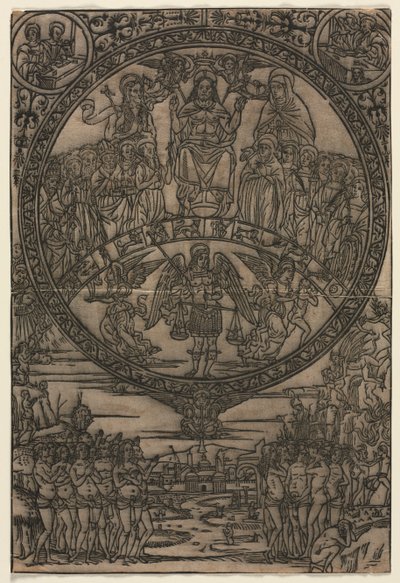El Juicio Final en Presencia de los Santos y el Arcángel Miguel de Edward Burne Jones