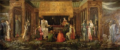 El último sueño de Arturo en Avalon de Edward Burne Jones