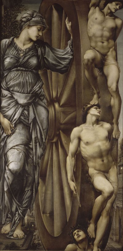 La rueda de la fortuna, 1883 de Edward Burne Jones