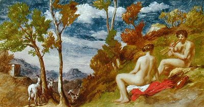 Un idilio rural de Edward Calvert