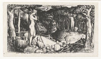 Vida rural Vida Pastoral Ideal de Edward Calvert