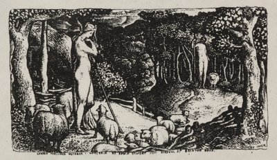 Vida pastoral ideal, 1829 de Edward Calvert